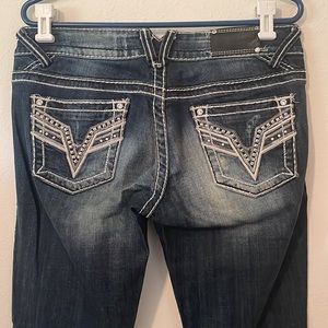 Vigoss The Chelsea Slim Boot Distressed Jeans